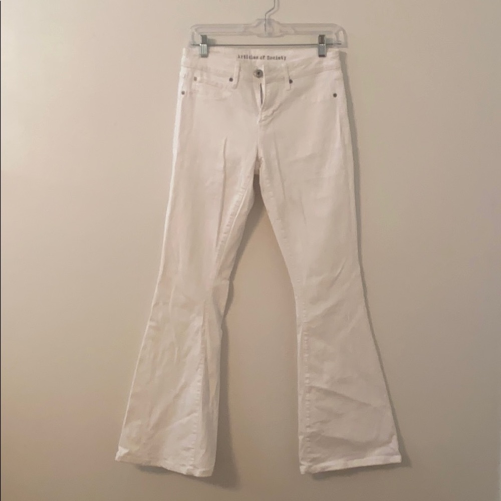 Articles of Society flare jeans (white)